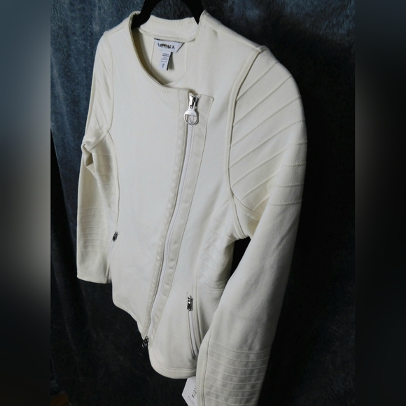 NWT Athleta Moto Jacket Size X-Small Magnolia White Color - Picture 7 of 9